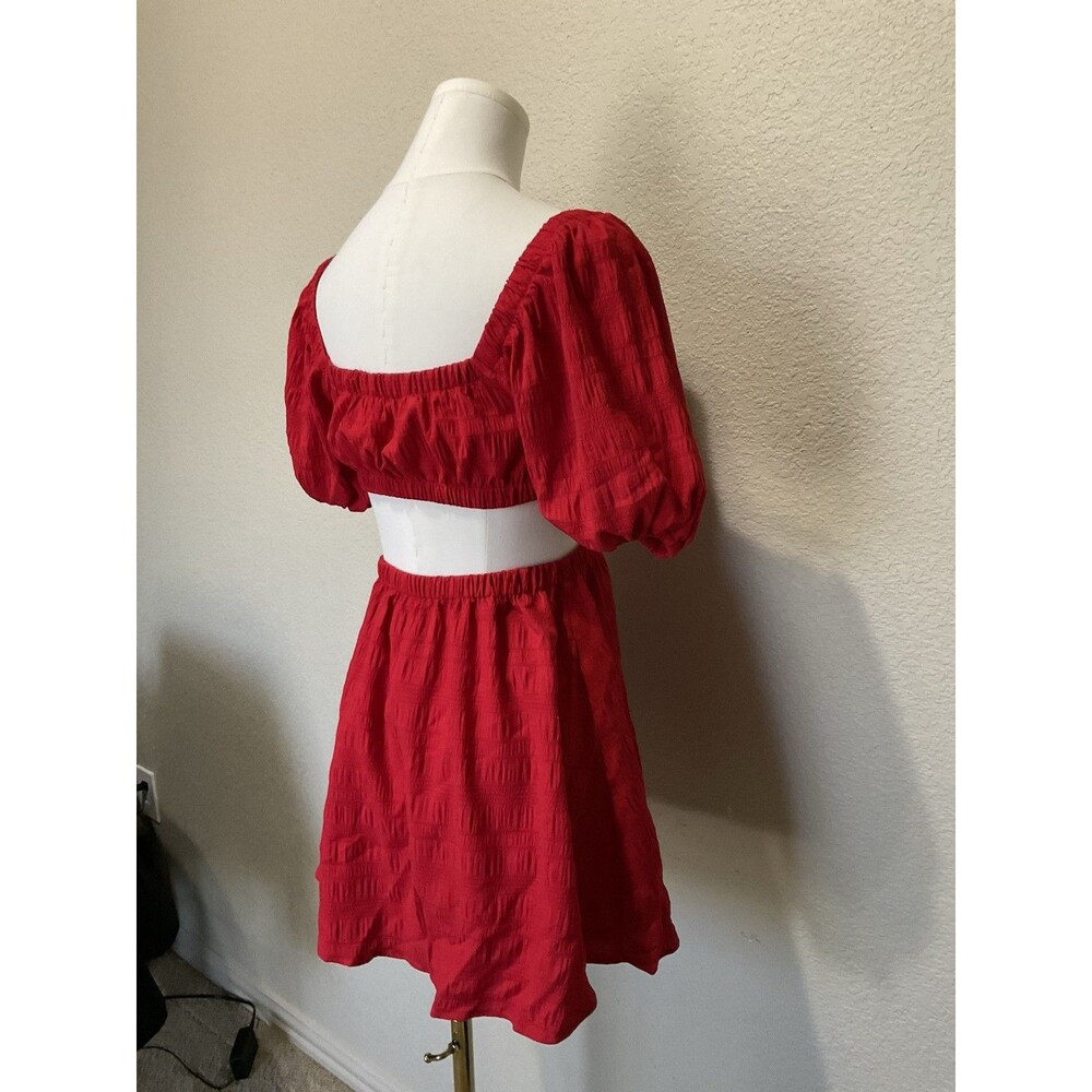 NWT, SHEIN VCay, Two Piece, Connected Dress, Red, Size: XS - Picture 4 of 8